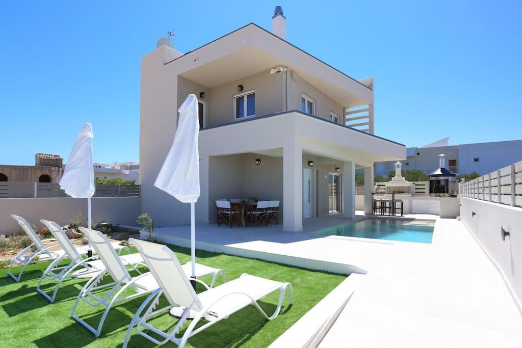 Villa Constantino With Heated Pool Kato Gouves Екстер'єр фото